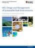 MSc Design and Management of Sustainable Built Environments