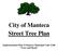 City of Manteca Street Tree Plan. Implementation Plan of Manteca Municipal Code Trees and Shrub