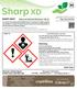 Sharp XD MAPP Warning. net contents 5 litres œ MAPP PROTECT FROM FROST SHAKE WELL BEFORE USE. flufenacet 400 g/l & diflufenican 100 g/l