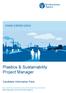 Plastics & Sustainability Project Manager