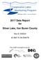 2017 Data Report for Silver Lake, Van Buren County