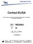 Cortisol ELISA. Enzyme immunoassay for the quantitative determination of Cortisol in human serum and plasma.