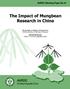The Impact of Mungbean Research in China