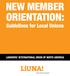 New Member. Guidelines for Local Unions LABORERS INTERNATIONAL UNION OF NORTH AMERICA