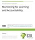 Monitoring for Learning and Accountability