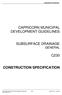 CONSTRUCTION SPECIFICATION
