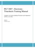 PG Electronic Timesheets Training Manual