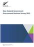 New Zealand Government Procurement Business Survey 2015