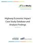 Highway Economic Impact Case Study Database and Analysis Findings