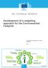 Development of a weighting approach for the Environmental Footprint