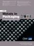 Metals in Packaging A Strategic Market Outlook to 2015