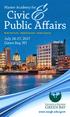 Master Academy for. Civic Public Affairs. Build Networks Build Expertise Build Capacity. July 24-27, 2017 Green Bay, WI.