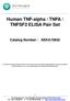 Human TNF-alpha / TNFA / TNFSF2 ELISA Pair Set