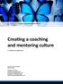Creating a coaching and mentoring culture