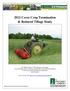 2012 Cover Crop Termination & Reduced Tillage Study