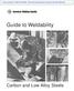 Guide to Weldability
