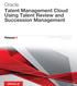 Oracle Talent Management Cloud Using Talent Review and Succession Management