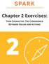 Chapter 2 Exercises: Your Character: The Congruence Between Values and Actions