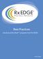Rx EDGE. Best Practices. Solutions at the Shelf programs from Rx EDGE. Pharmacy Networks. White Paper