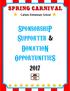 SponsorshiP Supporter & DonatioN OpportunitieS 2017