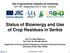 Status of Bioenergy and Use of Crop Residues in Serbia