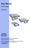 User Manual. of WLY scales MANUFACTURER OF ELECTRONIC WEIGHING INSTRUMENTS. Manual number: ITKU A