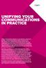 UNIFYING YOUR COMMUNICATIONS IN PRACTICE