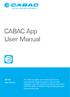 CABAC App User Manual