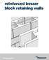 reinforced besser block retaining walls