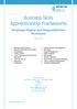 Business Skills Apprenticeship Frameworks