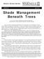 Shade Management Beneath Trees