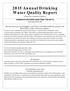 2015 Annual Drinking Water Quality Report