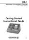 CB-1 Automated Concrete Batch Controller Manual Date: 04/18/00. Getting Started Instructional Guide