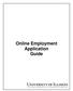 Online Employment Application Guide