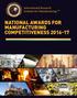International Research Institute for Manufacturing TM. National awards for Manufacturing competitiveness