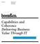 Capabilities and Coherence Delivering Business Value Through IT