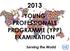 YOUNG PROFESSIONALS PROGRAMME (YPP) EXAMINATION. Serving the World