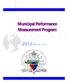 Municipal Performance Measurement Program