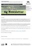 Ag Newsletter. Heather Graham, Wolfe County Extension Agent for Agriculture & Natural Resources