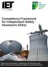 Competency Framework for Independent Safety Assessors (ISAs)
