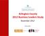 Arlington County 2012 Business Leaders Study