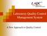 Laboratory Quality Control Management System. A New Approach to Quality Control