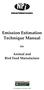 Emission Estimation Technique Manual