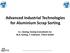 Advanced Industrial Technologies for Aluminium Scrap Sorting