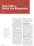 Using IVRS in Clinical Trial Management