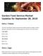 Gordon Food Service Market Updates for September 28, 2018