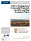 Policy for the Integration of Environmental Planning into Land Reform and Rural Development Projects