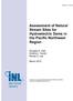 Assessment of Natural Stream Sites for Hydroelectric Dams in the Pacific Northwest Region