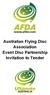 Australian Flying Disc Association Event Disc Partnership Invitation to Tender