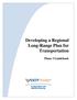 Developing a Regional Long-Range Plan for Transportation. Phase I Guidebook